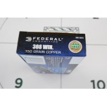 .308 Federal 150gr Copper Lead Free - Box of 20 .308 Federal 150gr Copper Lead Free - Box of 20